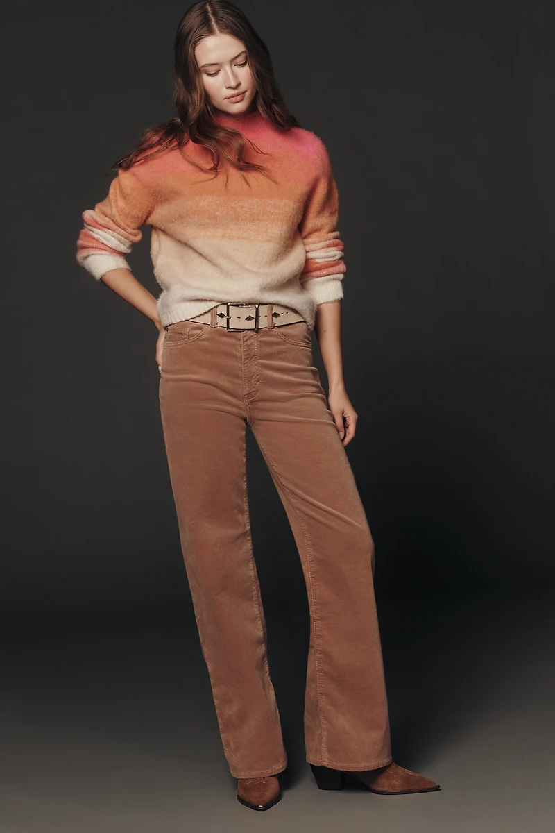 Maeve Brushed Wool Blend Ombré Sweater