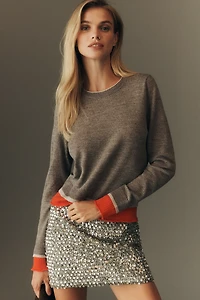 Maeve Crew-Neck Layered Sweater