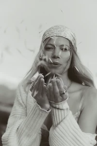 By Anthropologie Pointelle Wrap Sweater