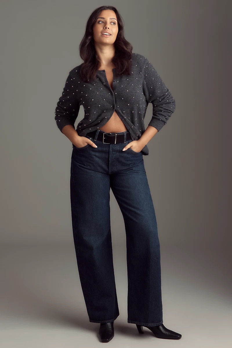 The Juliet Studded Cashmere Cardigan Sweater