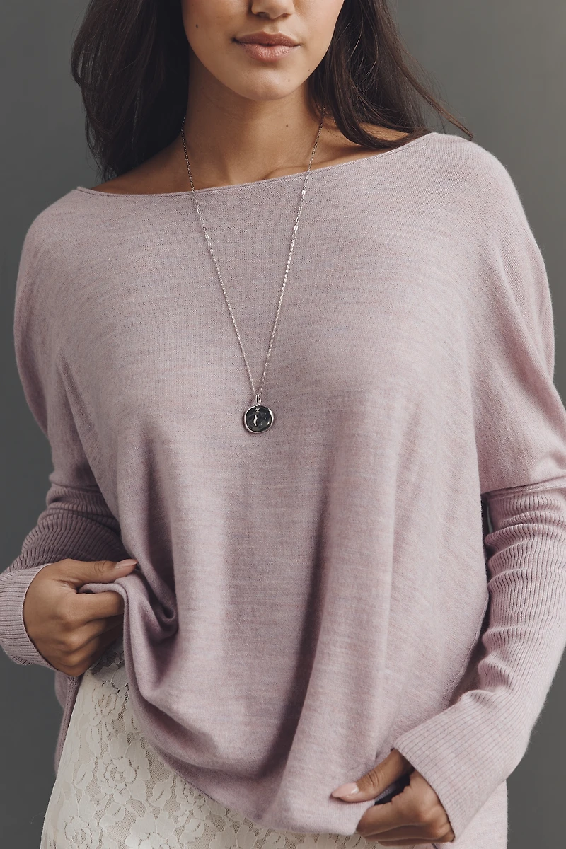 Pilcro Asymmetric Long-Sleeve Oversize Sweater