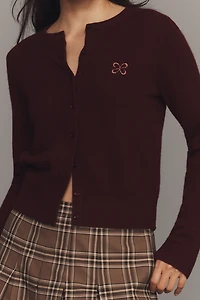 The Juliet Cashmere Cardigan Sweater: Logo Edition by Maeve