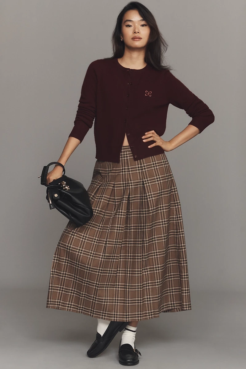 The Juliet Cashmere Cardigan Sweater: Logo Edition by Maeve