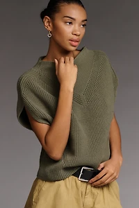 The Enza Cotton Poncho Sweater Vest