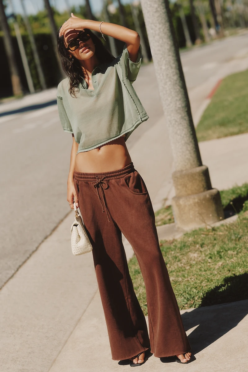 Maeve Short Sleeve Sheer Pullover