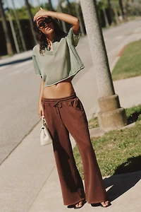 Maeve Short Sleeve Sheer Pullover