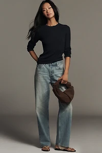 Maeve Markie Lightweight 100% Cashmere Long-Sleeve Sweater
