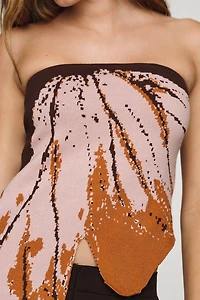 By Anthropologie Butterfly Wing Graphic Tube Top