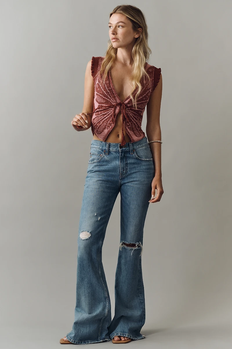 By Anthropologie Butterfly Sweater Tank
