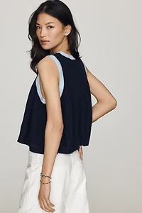 Maeve Wool Cashmere Swing Tank
