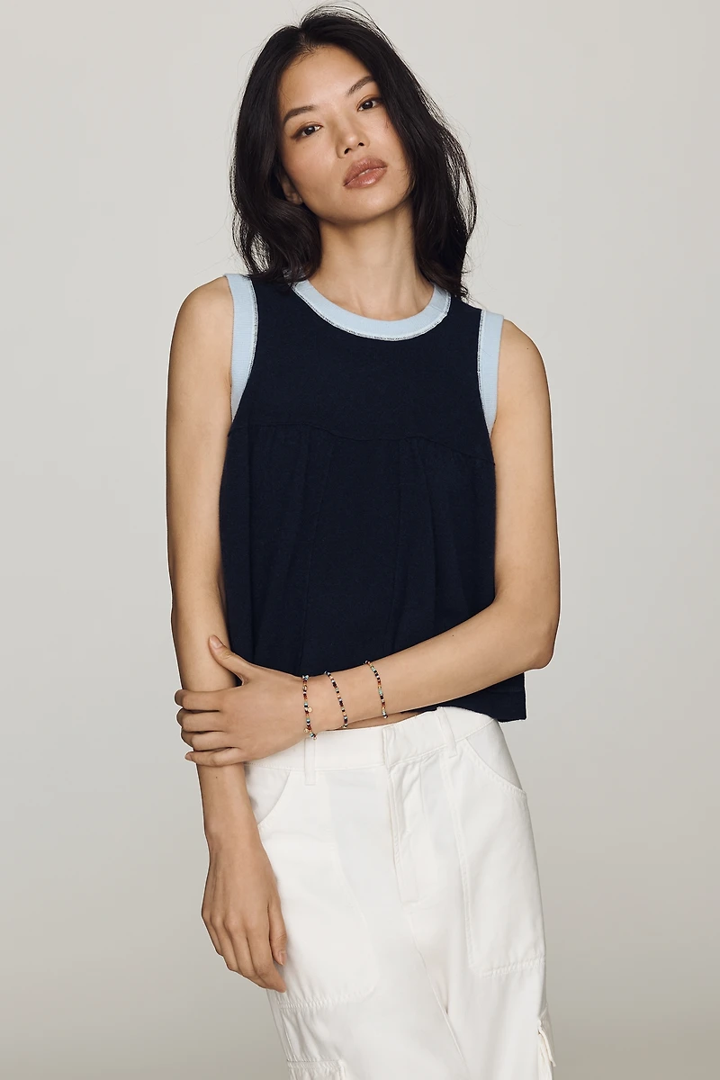 Maeve Wool Cashmere Swing Tank