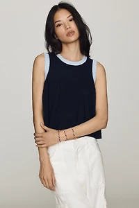 Maeve Wool Cashmere Swing Tank