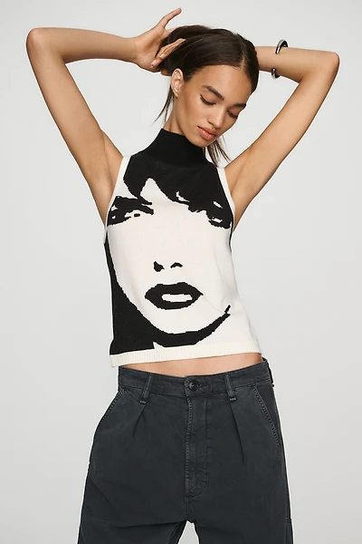 Maeve Mock-Neck Sweater Tank