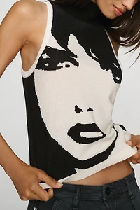 Maeve Mock-Neck Sweater Tank