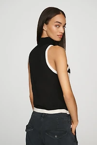 Maeve Mock-Neck Sweater Tank