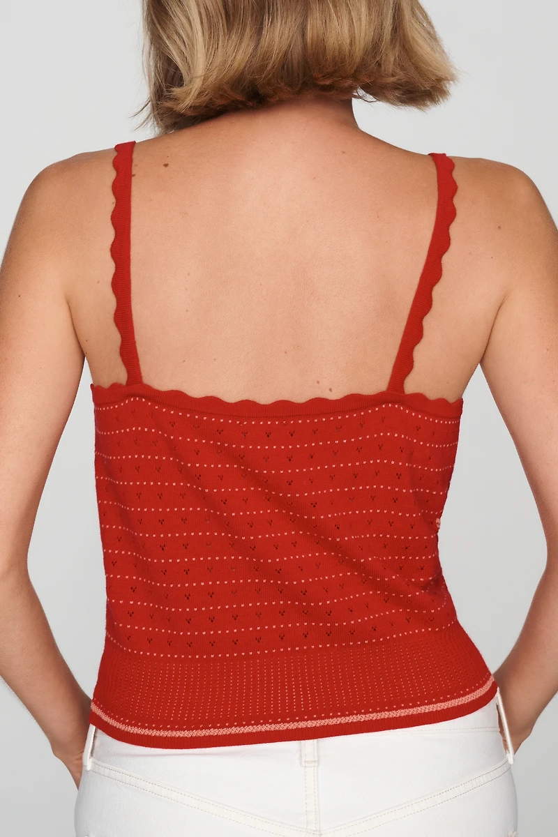 Maeve Scalloped Sweater Tank