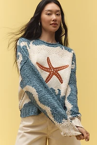 Pilcro Pullover Long-Sleeve Crew-Neck Icon Sweater