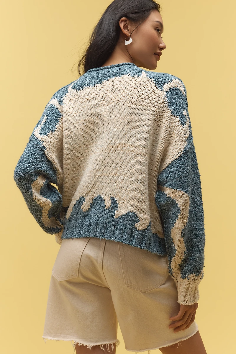 Pilcro Pullover Long-Sleeve Crew-Neck Icon Sweater