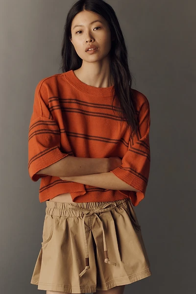 Goldie Crew-Neck Linen Sweater