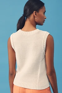 Maeve Linen Blend Icon Sweater Tank Top
