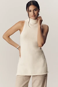 Pilcro Mock-Neck Sleeveless Knit Tunic