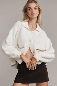 The Jesse Dog Icon Cardigan Sweater by Pilcro