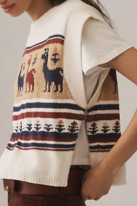 Pilcro Twofer Graphic Sweater