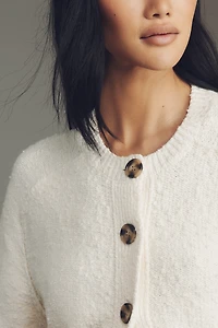 Pilcro Textured Crop Cardigan Sweater
