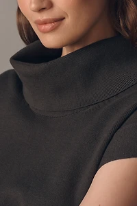 By Anthropologie Sleeveless Turtleneck Tunic Sweater