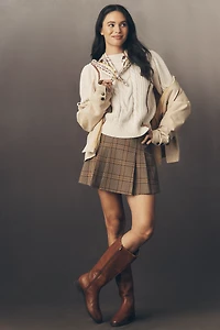 By Anthropologie Mock-Neck Cable-Knit Sweater