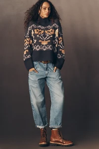 By Anthropologie Mock-Neck Brushed Sweater