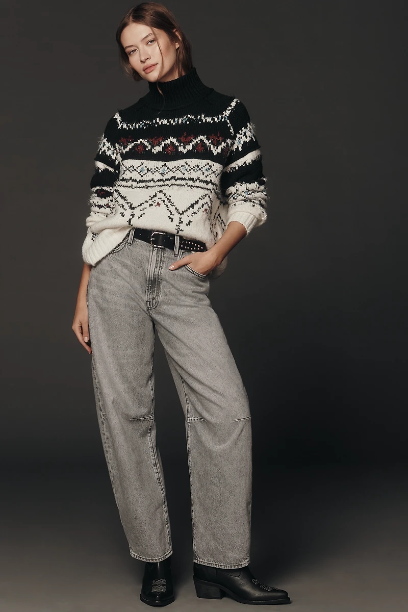 Pilcro Cotton Blend Fairisle Sweater