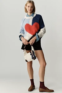 Pilcro Long-Sleeve Oversized Crew-Neck Cotton Sweater