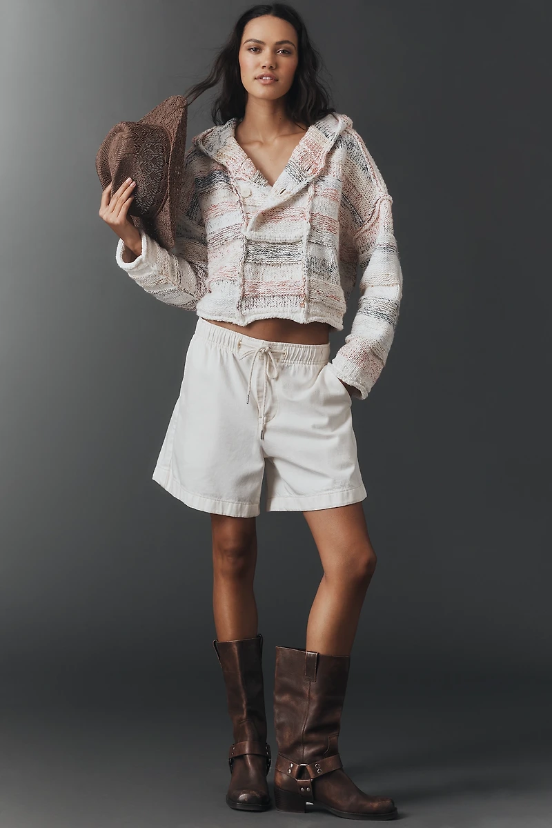 Pilcro Long-Sleeve Crop Hoodie