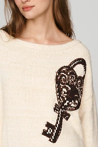 By Anthropologie Graphic Sweater