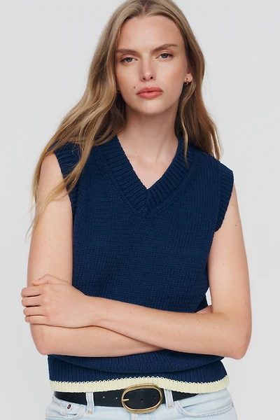 Maeve V-Neck Sweater Vest