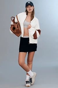Pilcro Cable-Knit Icon Zip-Up Sweater