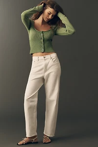 Pilcro 100% Cotton Sweetheart Cardigan Sweater