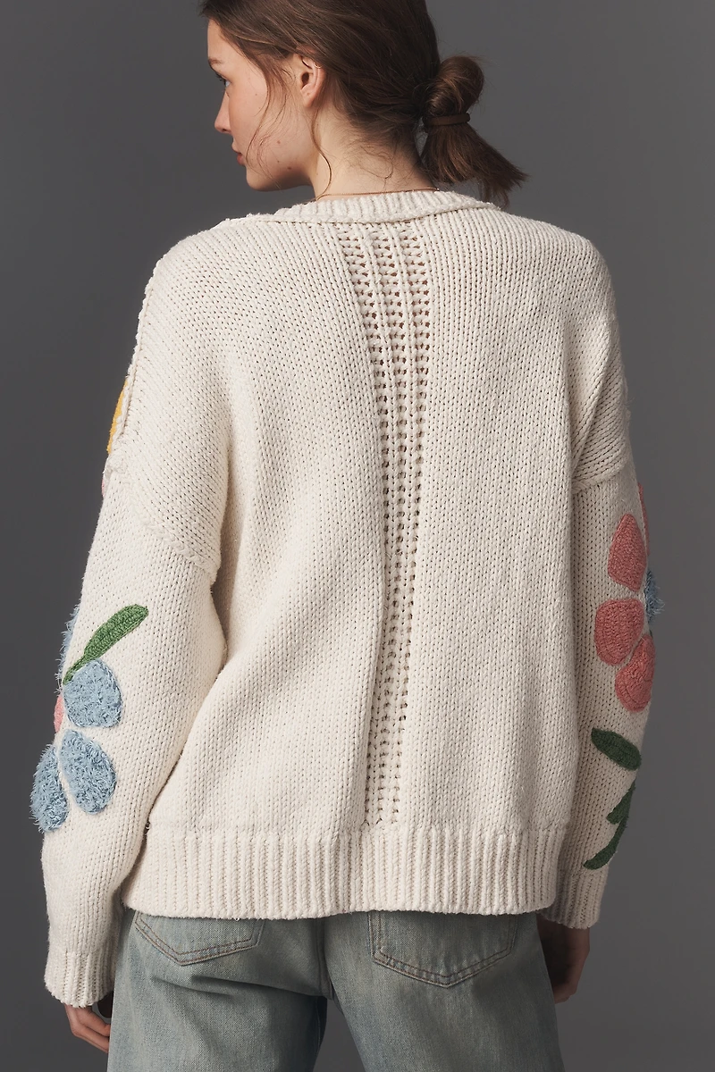 Pilcro Textured Icon Cardigan Sweater