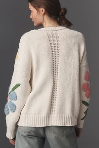 Pilcro Textured Icon Cardigan Sweater
