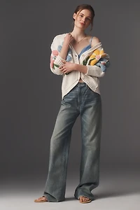 Pilcro Textured Icon Cardigan Sweater