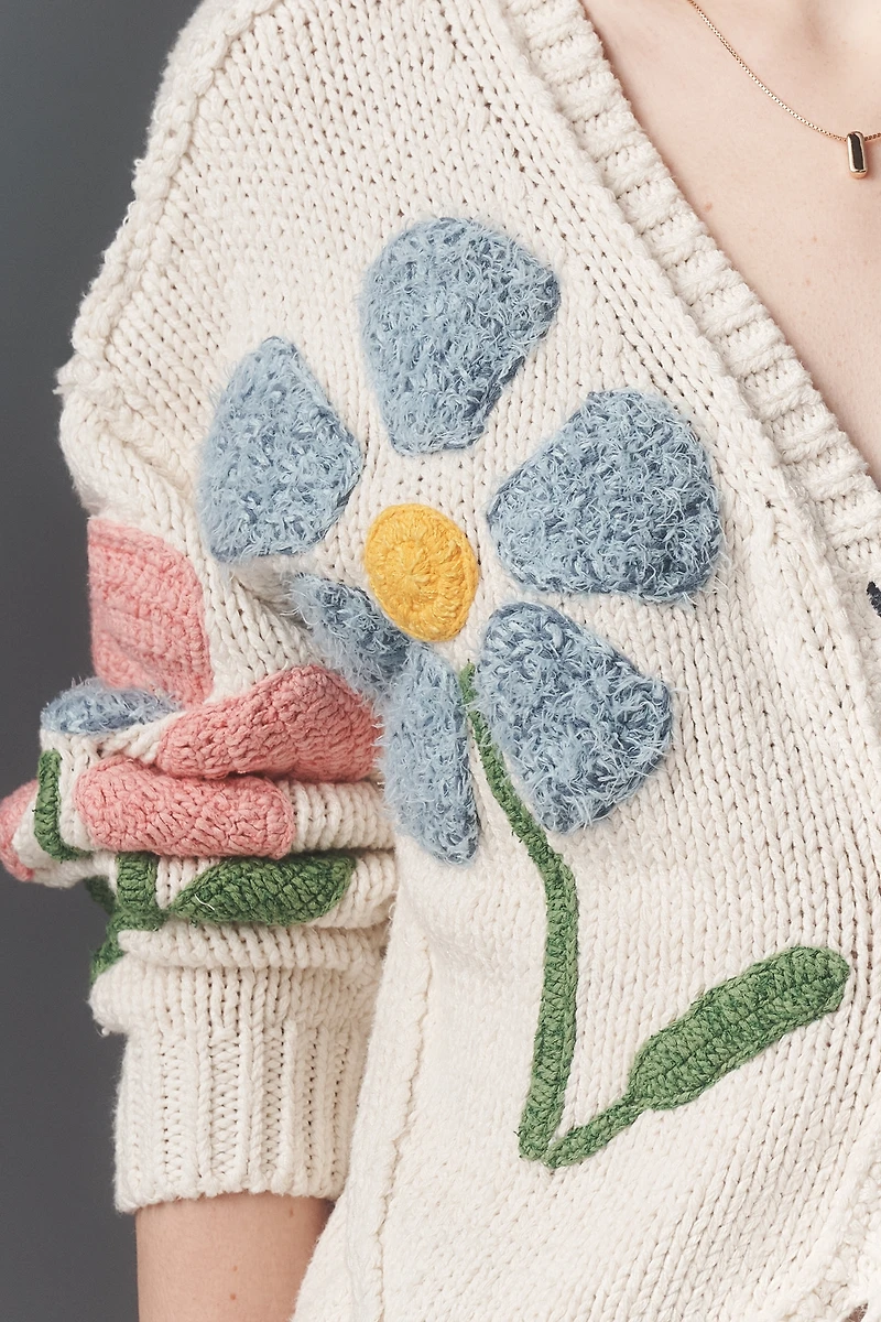 Pilcro Textured Icon Cardigan Sweater