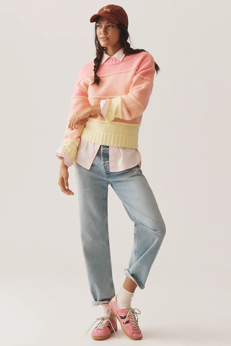 English Factory Ombre Textured Sweater