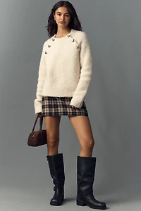 English Factory Bow-Embellished Sweater