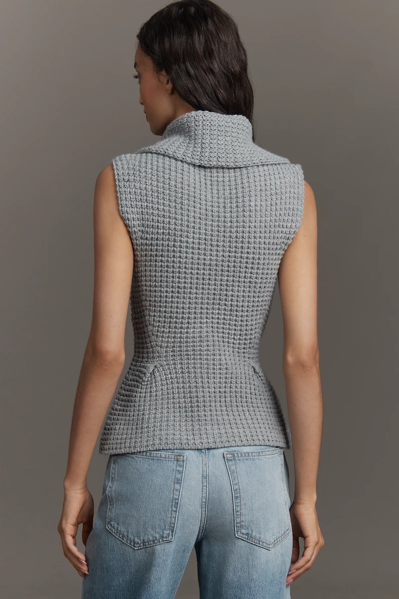 Pilcro Waffle-Knit Muscle Sweater Tank