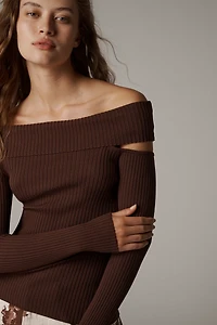 ASTR The Label Daniella Off-Shoulder Sweater