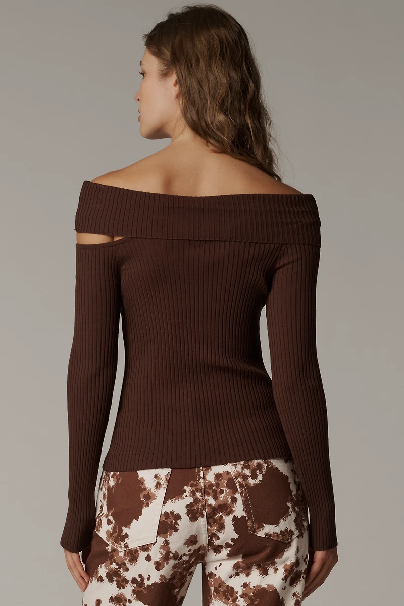 ASTR The Label Daniella Off-Shoulder Sweater