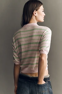 ASTR The Label Scottie Short-Sleeve Polo Sweater