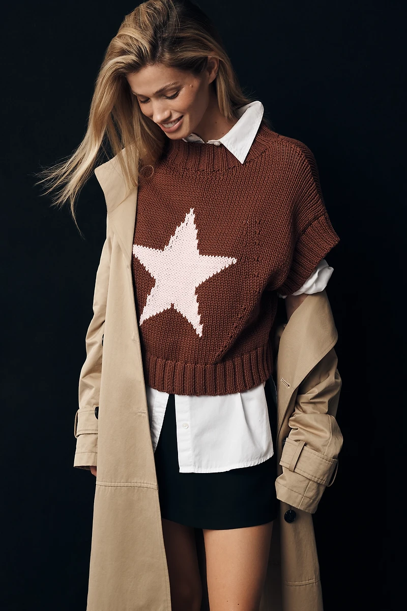 The Pippa Mock-Neck Sweater by Maeve: Extended Shoulder Edition