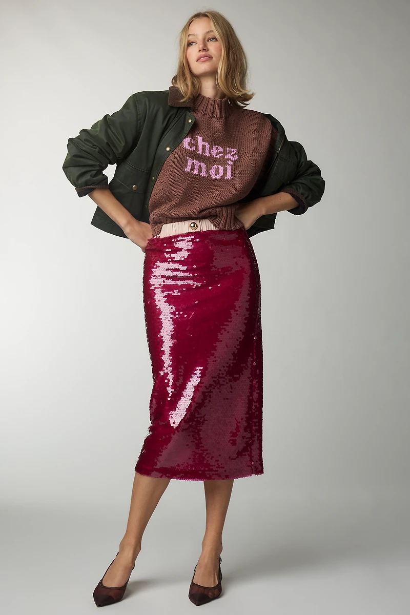 The Pippa Mock-Neck Sweater by Maeve: Extended Shoulder Edition